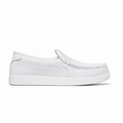 DC Villain Slip Ons Men's White Sneakers Australia Sale LMF-815